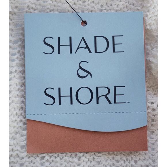 Shade & Shore Knit Maxi Dress Large Cream Cover Up Tank Dress Semi Sheet Lounge - Picture 10 of 13